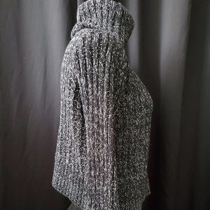 Turtle Neck Boxy Cropped Sweater